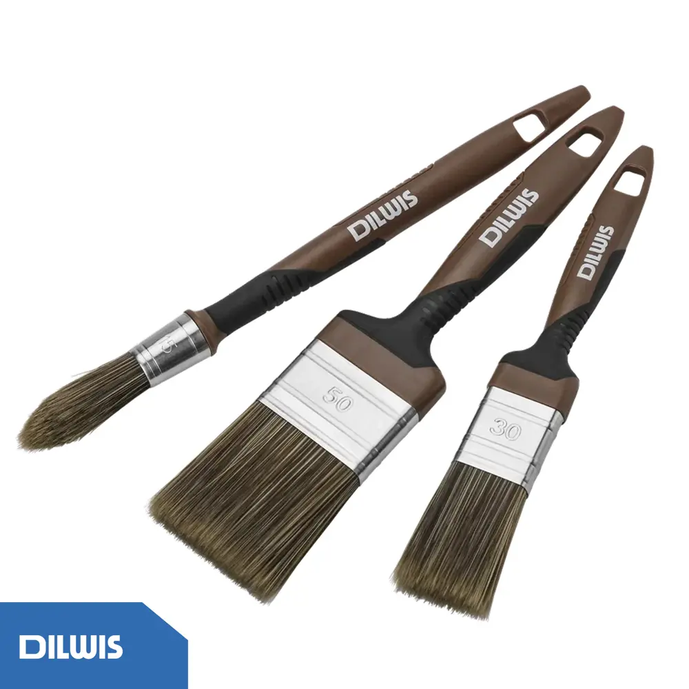 Набор кистей DILWIS для лаков и антисептиков 280 мм 3 шт STLM-2131920 - Вид №2