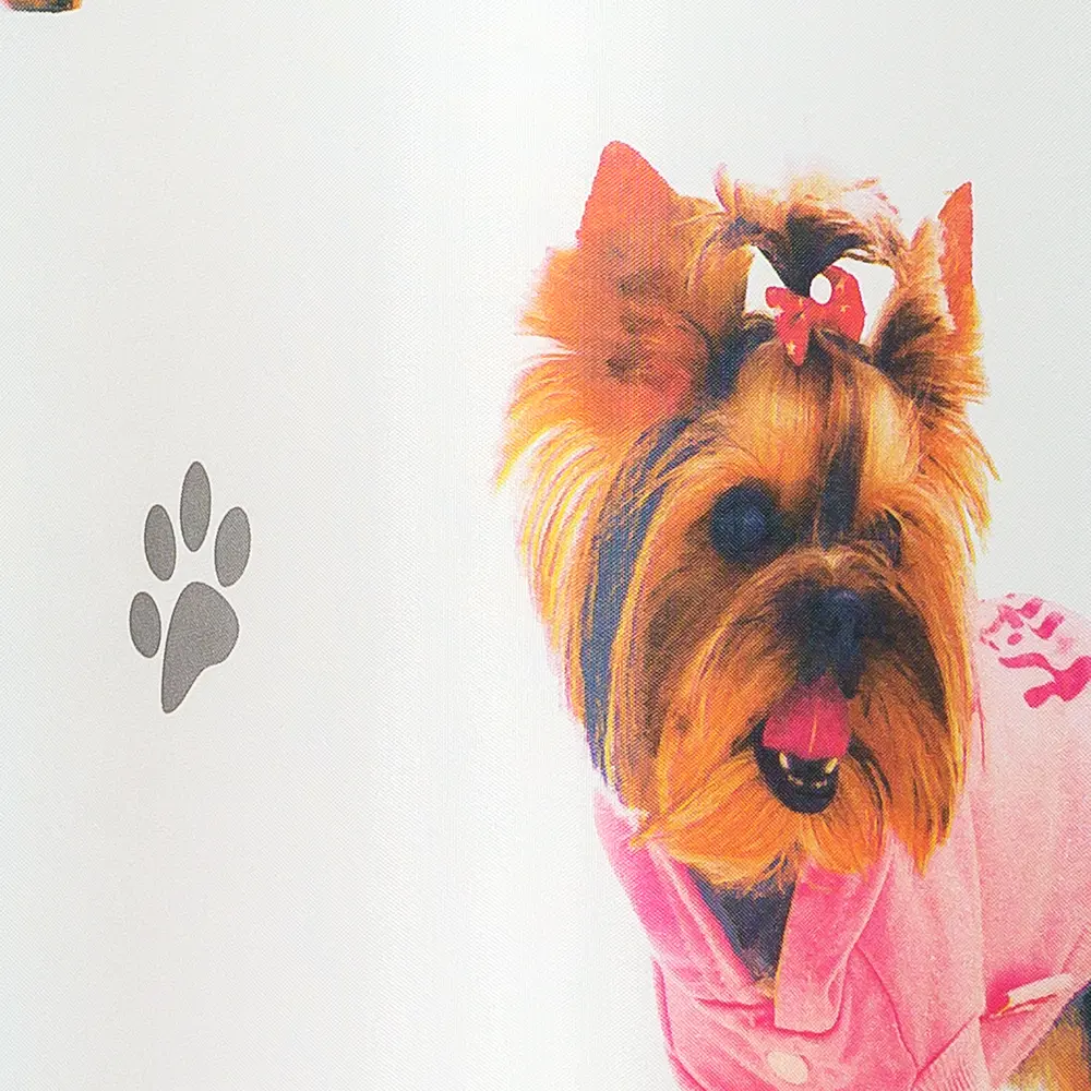 Штора для ванной комнаты «York-dog» 180х180 см цвет белый SWENSA SWC-90-56 STLM-2138321 - Вид №2