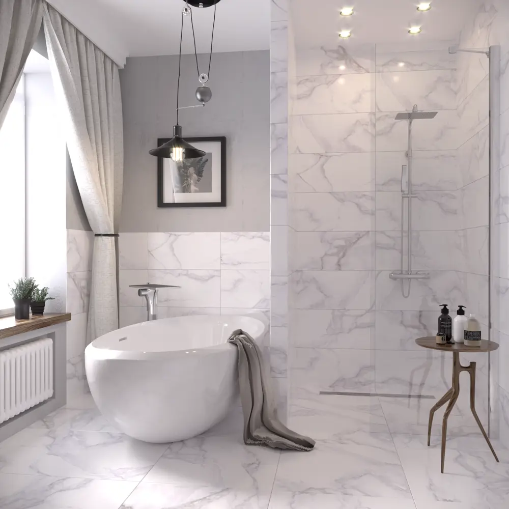 Керамогранит Gracia Ceramica Grata PG01 59.4x59.4x1 см 1.44 м² матовый цвет белый 82309844 STLM-2139248 - Вид №4