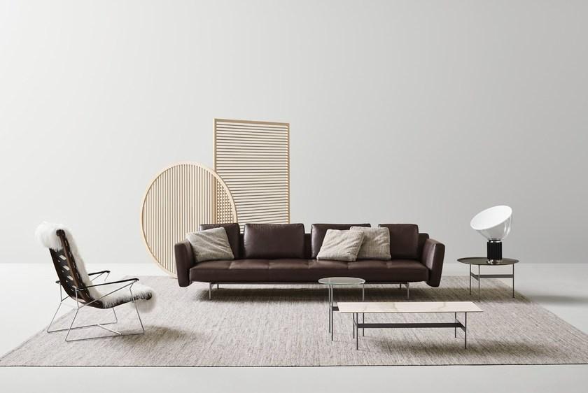 B&B Italia 4-х местный кожаный диван Saké sun-id-1457556 - Вид №2