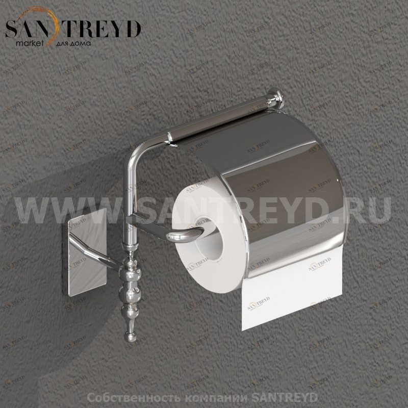 PACC41 Держатель для туалетной бумаги 16 см Хромированный Globo Paestum Италия Ceramica Globo
