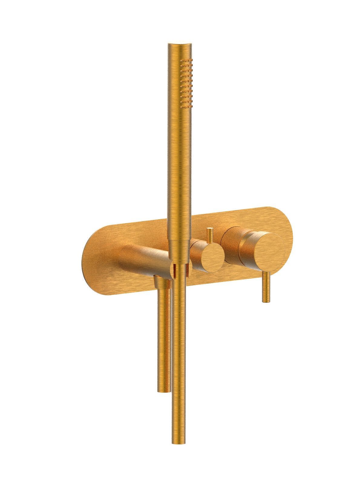 3 отверстия утопленный однорычажный смеситель для душа Rubinetterie Frattini Pepe XL ARCH-00143936 - Вид №10