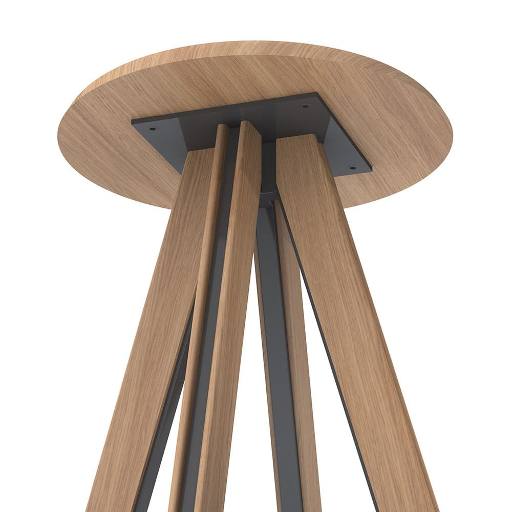 Высокий деревянный табурет с подставкой для ног Vela Arredamenti Жан ARCH-00108307 - Вид №2