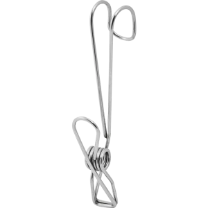 Крючок-прищепка для рейлинга Аквадекор Stick, 99x55 мм, цвет хром