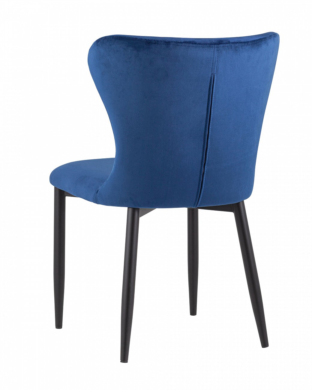 Стул мягкий со спинкой темно-синий с черными металлическими ножками "Лилиан" STOOL GROUP ДИЗАЙНЕРСКИЕ 00-3881784 Синий  - Вид №3