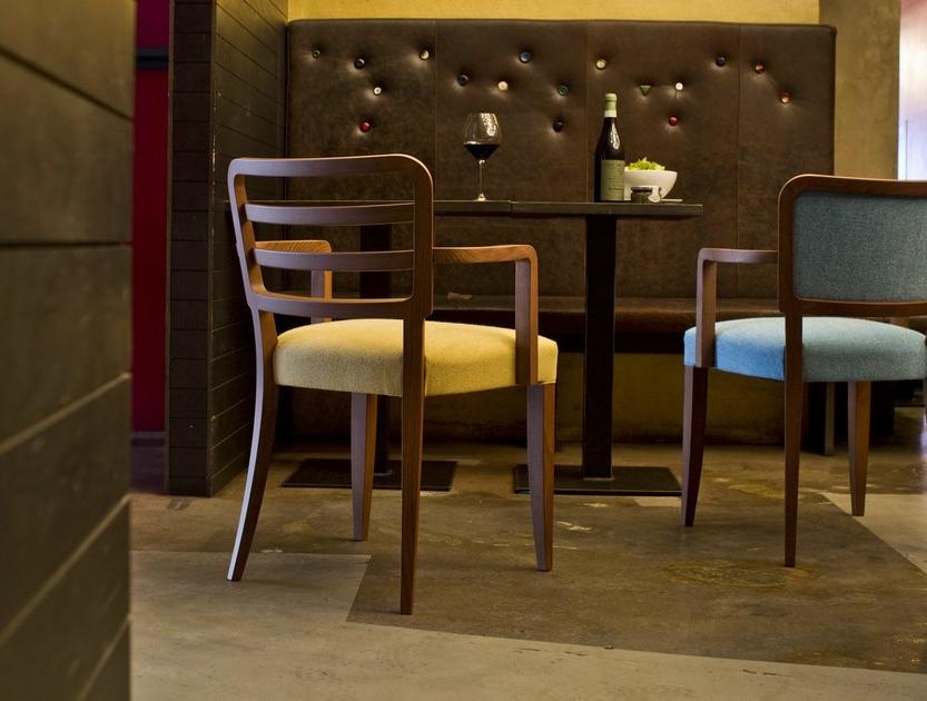 Very Wood Стул из ткани с подлокотниками Wiener sun-id-1501324 - Вид №4