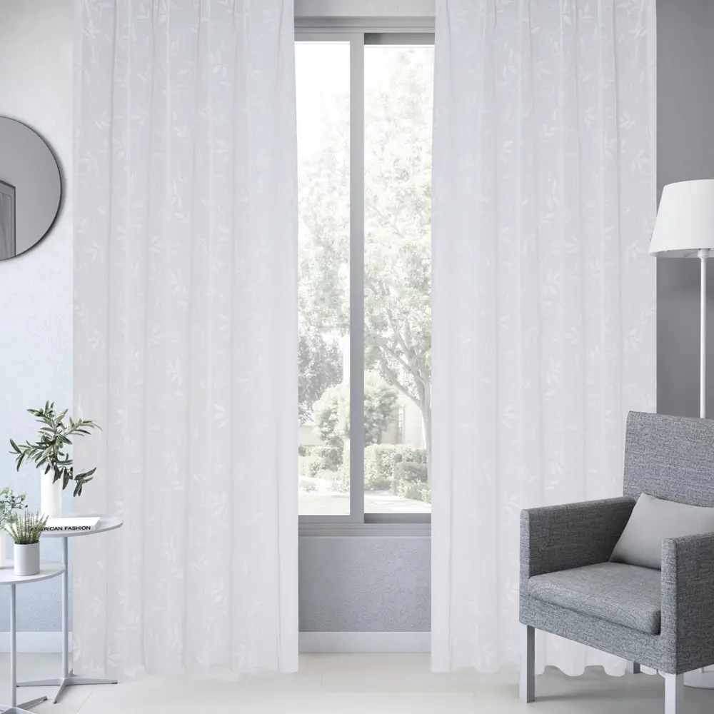 Тюль на ленте Reus 250x280 см цвет белый 83407051 STLM-2055241 INSPIRE  - Вид №3