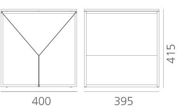 Systemtronic Журнальный столик из стали и стекла с журнальной стойкой sun-id-1470544 - Вид №4