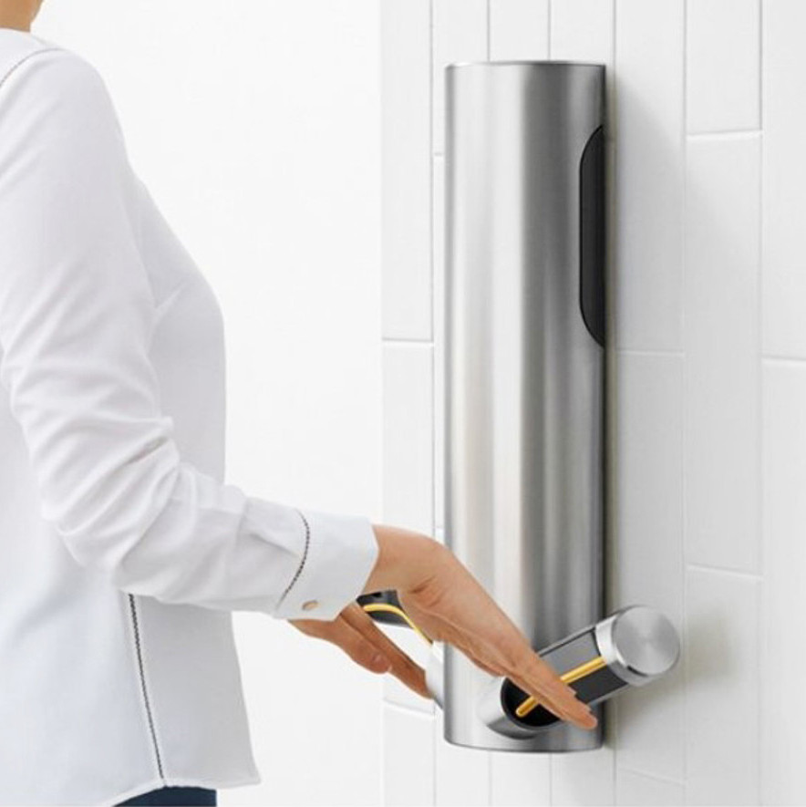 HU03 DYSON AIRBLADE 9KJ Сушилка для рук электрическая корпус из никеля (314696-01 Англия) AIRBLADE HU03 - Вид №2