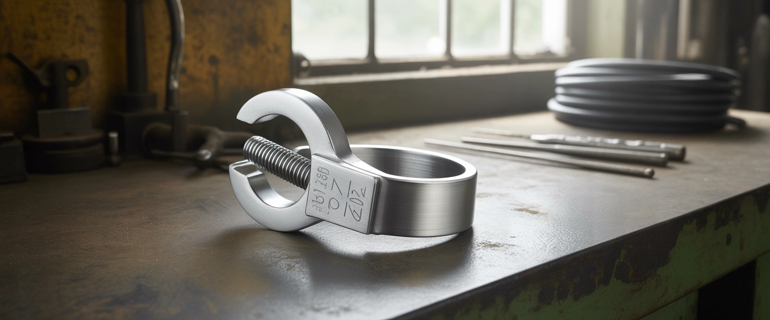 DIN 3017-A Обжимные хомуты с гладкой лентой - Баннер категории