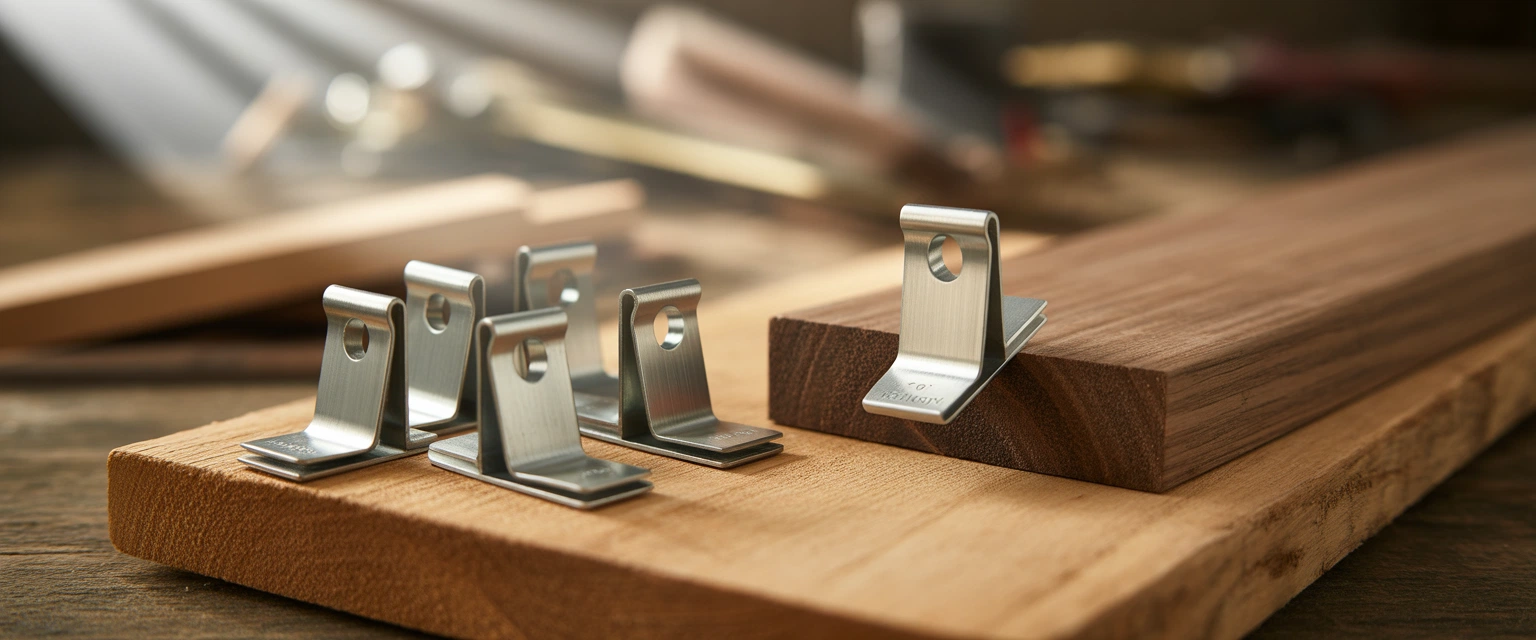 DIN 68100-2: Клипсы для скрытого монтажа планкена - Баннер категории