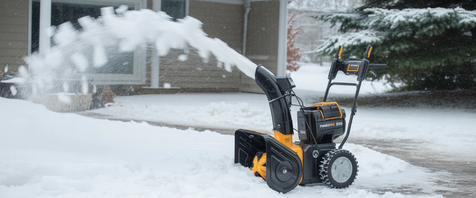 Аккумуляторные снегоуборщики - Баннер категории