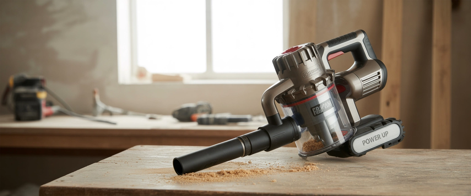 Аккумуляторный пылесосы строительные - Баннер категории