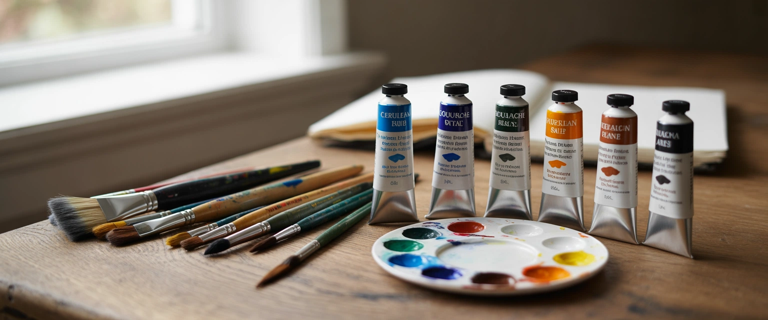 Акварель, гуашь, акрил - Баннер категории