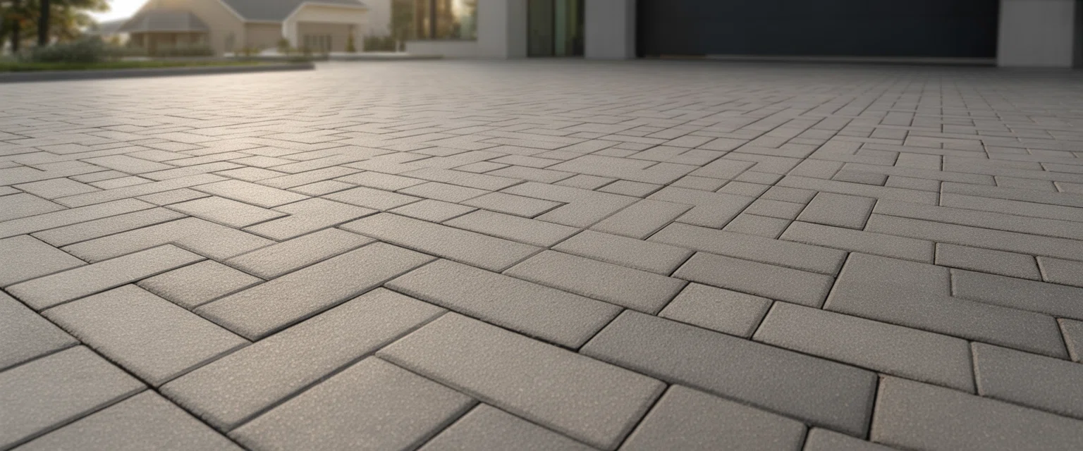 Бетонная брусчатка (вибропрессованная) - Баннер категории