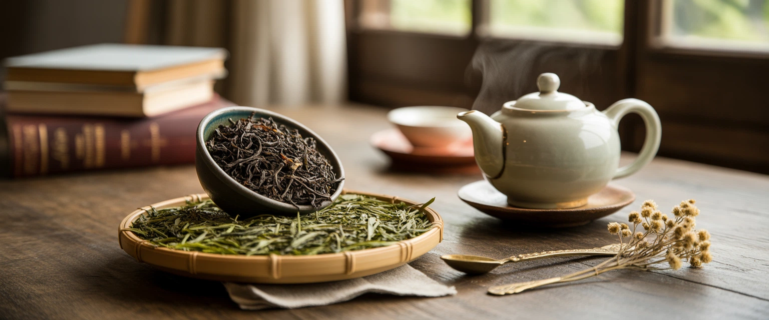 Чай (черный, зеленый) - Баннер категории