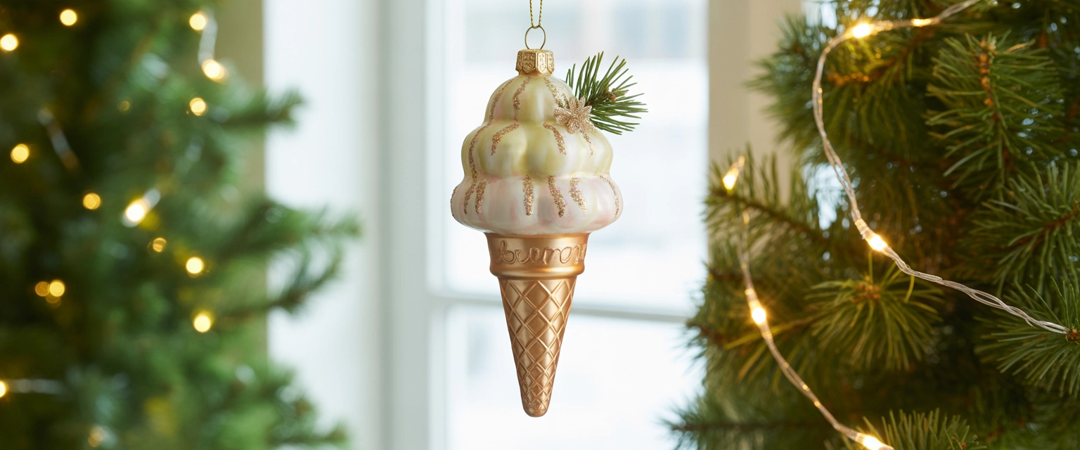Елочная игрушка Мороженое - Баннер категории