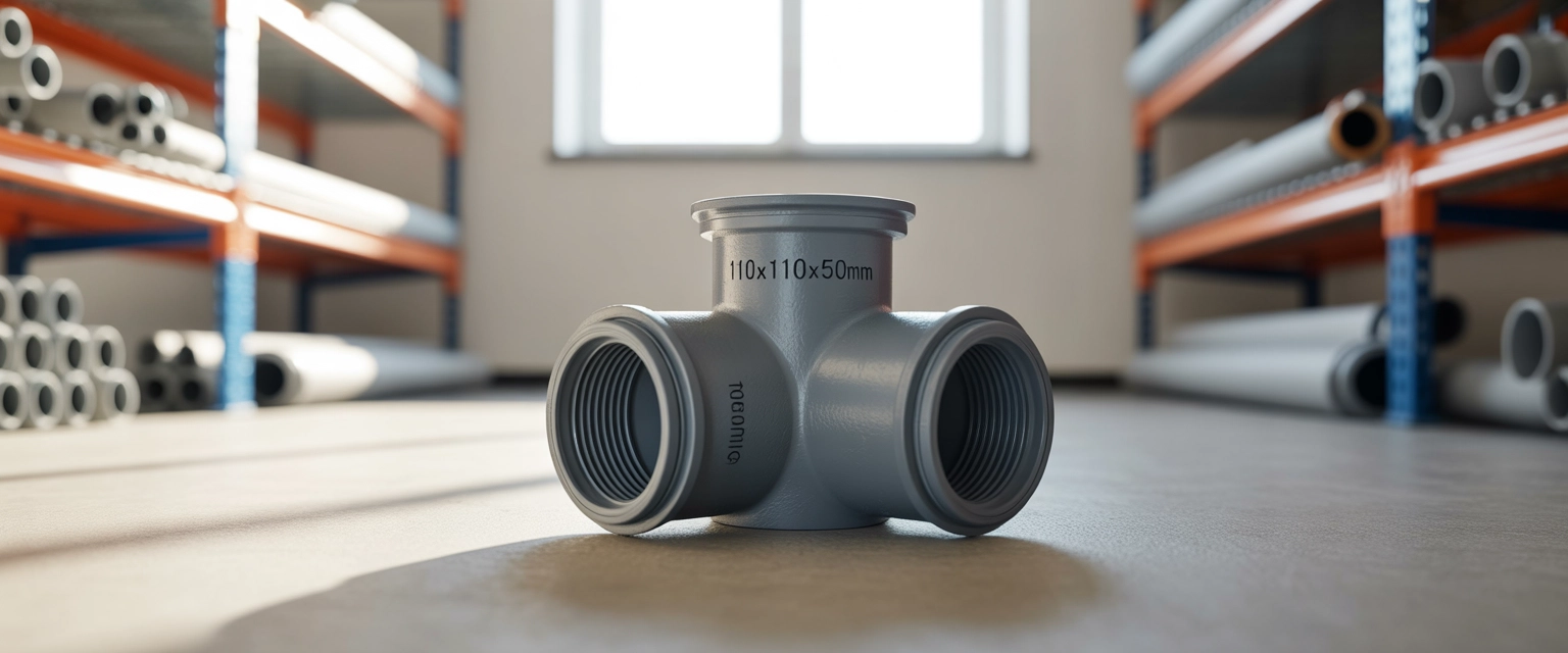 Крестовина односторонняя 90° (110х110х50 мм) - Баннер категории