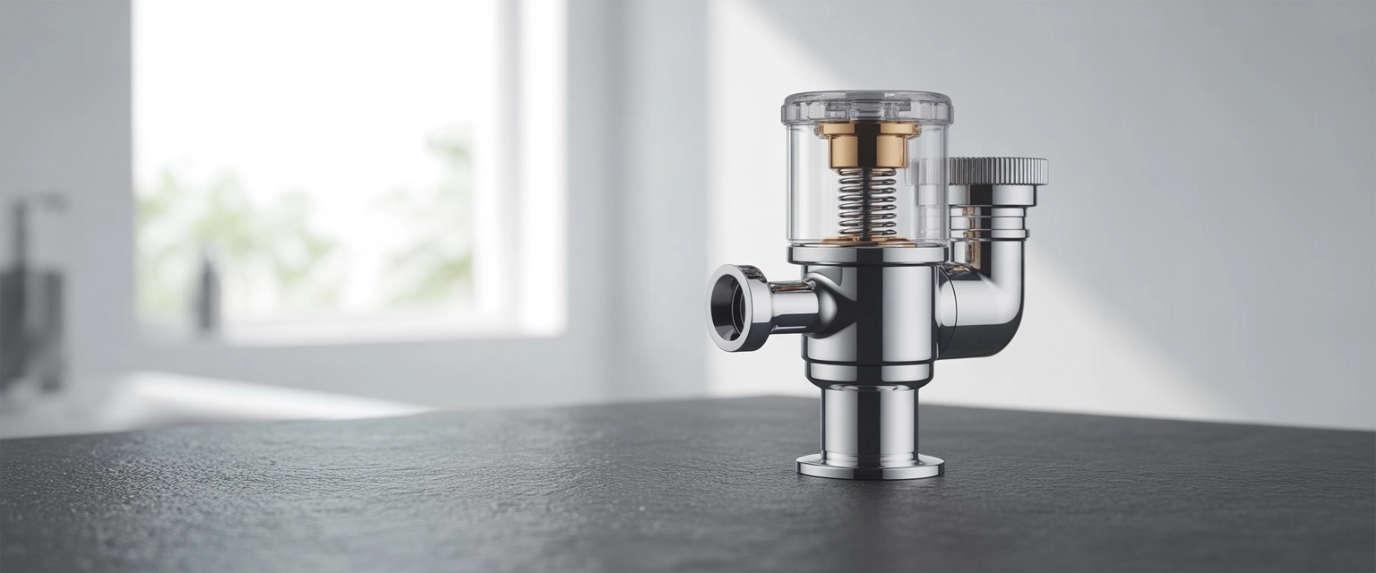 Механический смывной клапан - Баннер категории