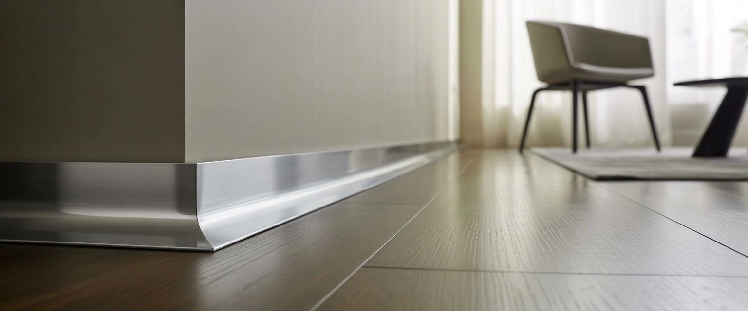 Металлические плинтуса (Алюминий, нержавеющая сталь) - Баннер категории