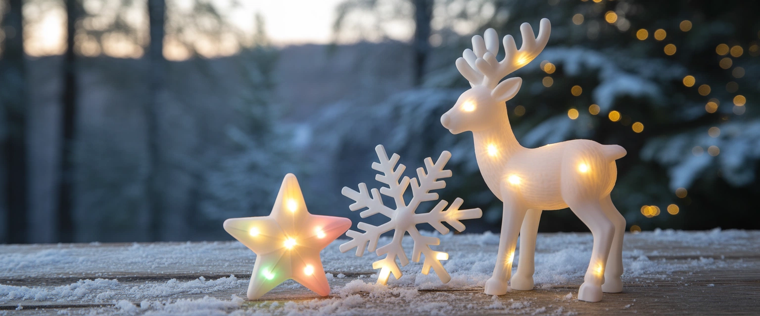 Новогодние светодиодные фигуры - Баннер категории