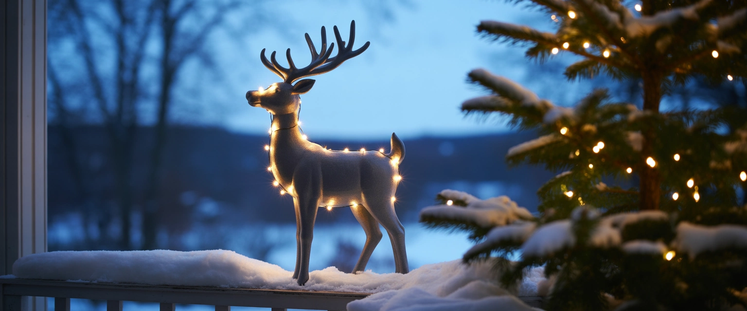 Новогодние светодиодные олени - Баннер категории