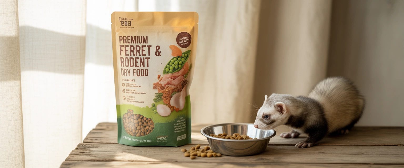 Основной корм для хорьков и грызунов - Баннер категории