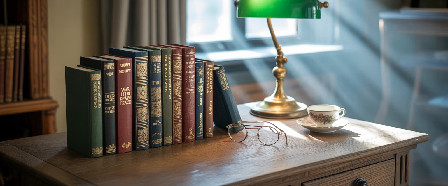 Русская литература (Достоевский, Толстой, Чехов) - Баннер категории