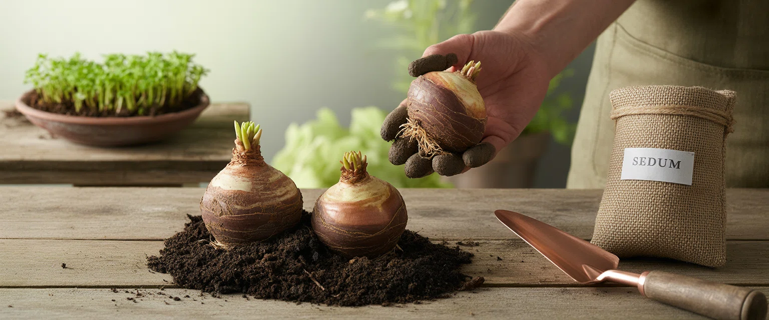 Седум луковицы - Баннер категории