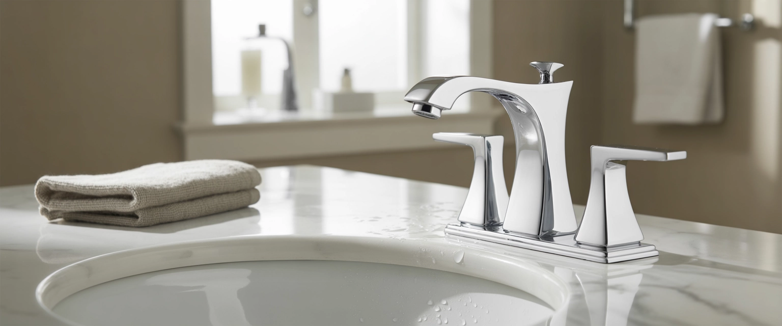 Смесители на раковину 3 отверстия - Баннер категории