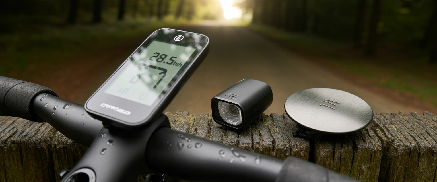 Велокомпьютеры, фонари, звонки - Баннер категории